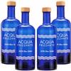 BrandPrint Bottiglie Vetro Blu per Acqua Solarizzata 750 ml Iside - Set 4 Frizzante | Bottiglie in vetro, lavabili in lavastoviglie. Tappo a vite.