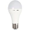V-TAC Lampadina di emergenza led A70 9W E27 4000K batteria 3,7V VT-509-7010