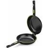 BRA Prior | Padella doppia 20 cm, per omelette, in alluminio fuso con antiaderente, priva di PFOA, adatta a tutti i tipi di piano cottura, inclusa induzione