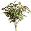Generic Pianta verde artificiale con 8 teste realistiche, realistiche, fatte a mano, vere al tatto, piante finte per esterni, decorazione da giardino (stile J)