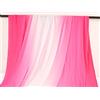 Generic Tessuto spandex sfumato a 2 toni per abbigliamento latino e abbigliamento sportivo, 150 cm al metro (rosered-white-rosered)