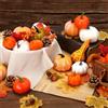 Generic Set di zucche e zucche artificiali autunnali del Ringraziamento, 50 pezzi, ghiande, foglie d'acero, pigne, bacche, decorazioni per la casa, Halloween, decorazione per matrimoni