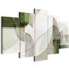 murando - Quadri Moderni Camera da Letto Matrimoniale, Astratto, 200x100 cm | Chiodi Inclusi, 5 Pezzi, Quadro Moderno, Canvas con Struttura, Componibili, Resistenti Allo Sbiadimento, Produzione Europea