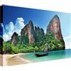 Wallazz Quadri Moderni Soggiorno Mare, Tramonto, Spiaggia, Thailandia - 100% Made in Italy - Stampa HD su Tela Canvas - Quadro Camera da Letto - Qualità Artigianale - 60x120cm
