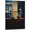 CKJenjBKm - Poster di Edward Hopper, dipinto su tela vintage beige, decorazione da parete estetica per camera da letto e soggiorno - Stampa su tela per arredamento - 30 x 45 cm Stile con cornice