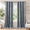 Ystyle Tende Per Interni In Velluto 2 Pezzi, 140x280 CM, Grigio Argento | Termiche Isolanti Anticaldo Tende Oscuranti per Interni per Camera da Letto e Soggiorno Moderno, Curtains con Anelli