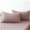 Ystyle Federe Cuscino Letto Impermeabili 50x80cm (Set di 2), Federe Copricuscini Letto Antigraffio, Federa da Cuscino Antiacaro, Chiusura a Busta, Ipoallergico Lavabili Resistenti, Rosa