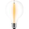 Suprema, Lampadina LED Decorativa Forma Globo Con Effetto Filo Di Luce Sospeso, Attacco E27, 220-240V, Luce Calda, 2,2W, Dimensioni 95x138 mm, Non Dimmerabile (Trasparente)