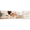 PrintedGift Tela Personalizzata con Foto su Cotone 340 g/m² - MISURA: 80 x 20 cm | Foto su Tela con Telaio in Legno di Abete MASSICCIO, SPESSO 2 cm, Quadro Personalizzato Con Gancio Appendimuro Compreso