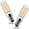 Auting Lampadine LED E14 4W 2700K 400LM 2 Pezzi | Equivalenti 40W alogene con luce calda senza sfarfallio e funzionamento non dimmerabile per ambienti domestici