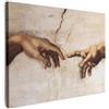 MuchoWow© Quadro Moderno Soggiorno Decorazioni Da Parete Quadri Su Tela Da | 80x60 cm - Salotto Grandi Foto Con Cornice Stampe Su Tela Camera Da LettoArte - Vintage - Michelangelo - Marrone