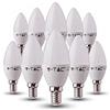 V-TAC 5.5W (40W) lampadina a LED a candela con Samsung LED E14 SES (piccola vite Edison) 3000 Kelvin Bianco caldo non dimmerabile confezione da 10