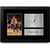 HWC Trading Stephen Steph Curry A4 Incorniciato Firmato Regalo Visualizzazione Delle Foto Print Immagine Autografo Stampato Per Golden State Warriors Appassionati Di Basket