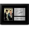 HWC Trading FR A4 John Travolta & Samuel L Jackson Pulp Fiction Regali Stampati Autografo Firmato Immagine Per Gli Appassionati Di Memorabilia Di Film - A4 Framed