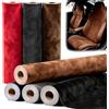 mawmuaw Tessuto Cielo Auto Adesiva 43x300 cm Tessuto Autoadesivo in Microfibra Marrone Scuro Elasticizzato Pellicola Velluto Adesivo Pelle Scamosciata per Cruscotto Interni Auto Decorazioni Cassetto