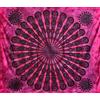 Seamar - Linea Oro Telo Copritutto Grande Pankhee 100% Cotone Indiano Stampato 210x240 cm (Fucsia)