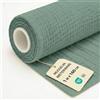 Amazinggirl Mussola di Cotone al Metro Tessuto Leggero 1 M x 160 cm - Stoffa Morbida Traspirante per Cucire Copertina Runner Tavolo Abito Estivo Accessori Bimbi Oeko Tex Colore Salvia