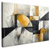 MuchoWow© Quadri Moderni Soggiorno Poster Da Parete Decorazioni Muro | 90x60 cm - Salotto Quadro Grande Foto Con Cornice Stampe Su Tela Camera Da LettoArte - Oro - Grigio - Moderno - Astratti