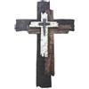 WOKICOR Croce Cristiana da Parete 30x20cm, Croce da Parete Croce Cristiana Croce Religiosa - Decorazione Murale Croce Stile Vintage Effetto Legno, Regalo Battesimo Comunione per Salotto, Ufficio
