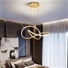 LAIDEPA Lampadario Moderno Cucina LED Lampada da Sospensione Dimmerabile - Moderno Lampadario Soggiorno con Telecomando Regolabile in Altezza,White Light,70cm