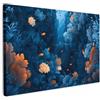 MuchoWow© Quadri Con Cornice Decorazione Quadri Per Camera Da Letto | 90x60 cm - Quadretti Da Parete Moderni Quadro Moderno Soggiorno Grande Foto Su Tela Barriera Corallina - Pesci - Oceano - Blu