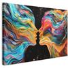 MuchoWow© Quadri Grandi Dimensioni Quadretti Da Parete Quadro Moderno | 90x60 cm - Camera Da Letto Stampa Foto Su Tela Soggiorno Cornice DecorazioniArte - Persone - Moderno - Nero - Amore