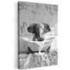 MuchoWow© Quadro Camera Da Letto Quadri Soggiorno Decorazione Parete Quadri | 40x60 cm - Moderni Su Tela Stampe Foto Con Cornice Quadretti Poster Bagno - Elefante - Vasca da bagno