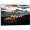 Printerland Quadri Moderni PAESAGGIO MONTAGNA Montano Quadro moderno da Parete XXL grande Stampa su tela Canvas Decorazione Murale muro Soggiorno Arredo Camera da letto Cucina (20, 70x100 cm)