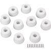 BQLZR Mobili da gabinetto Piedini in gomma da incasso Pad Tavolo da scrivania Paracolpi Custodia protettiva 25 x 20 x 13 mm Bianco Confezione da 10