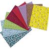 Jukway 8 Pezzi Tessuto di Cotone 50 x 50 cm Stampati Stoffa Patchwork Quadrati Tessuti Bundle Design Assortiti Trapuntato Cucito Fai da Te Decorazione Artigianato Fatti a Mano (Stile A)