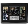 HWC Trading FR A3 John Travolta & Samuel L Jackson Pulp Fiction Vincent & Jules Regali Stampati Autografo Firmato Immagine Per Gli Appassionati Di Memorabilia Di Film - A3 Framed