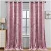 YSTELLAA Tende Velluto Oscuranti Per Interni 2 Pezzi, 117×137CM, Tende Camera Da Letto Moderna, Con Anelli, Termica Isolante Freddo E Caldo, Per Camera Da Letto, Rosa