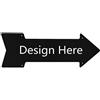 DJNGN Segno personalizzato della freccia destra in metallo, segno di latta personalizzato Cucina vintage Bar Pub Caffè Negozio Decor Segno della piastra di metallo Home Store Uomo Caverna Decor Idee regalo