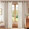 YSTELLAA Tende Per Interni In Voile 2 Pezzi, 140x225cm, Cachi | Tende Pizzo Macrame Eleganti, Curtains Con Occhielli Bianche Per Soggiorno E Camera Da Letto Moderne Luminoso