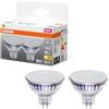 OSRAM Riflettore LED Spot Star MR16 35°/120 3,3W Retro GU5.3 | LED Star MR16 35 120°, LED Lamps, Chiaro, 15000 h, confezione da 2