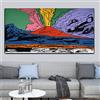 Yinaa Decor Stampa su tela Dipinti astratti colorati andy Warhol Vesuvio Poster e stampe su tela Wall Art for Home Decor 80x160cm senza cornice