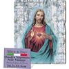 F.LLI BONELLA FRATELLI BONELLA - Quadro Sacro Cuore di Gesù Sagomato Vintage - Legno di Pioppo Spessore 8mm - Religioso Camera Da Letto 28.5 x 35.5 cm - 100% Made in Italy