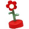 EMUKOEP Lampada da Tavolo, Luce Notturna a Fiori Carini, Lampada da Scrivania Portatile, Decorativa per Ufficio, Decorazione del Dormitorio (Rosso)