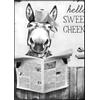 QPLGTU Decorazione da Bagno con Animali, Interessante Poster con Immagini di Animali, Poster da Bagno con Mucca su Tela Senza Cornice, Dipinto, 40x60cm*1 (Stile 4)