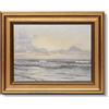 ARPEOTCY Cornice Dorata Vintage Immagini da Parete per Soggiorno, Decorazione da Parete con Motivi Paesaggistici, Quadri su Tela per Soggiorno e Camera da Letto, Mare 25L x 20L cm