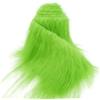 DoIove Tessuto in pelliccia sintetica per artigianato Verde Limone, Peluche Shaggy Craft 5 x 170 cm per barba da Babbo Natale/gnomo fai-da-te, fursuit, costume cosplay di Halloween di Natale fatto a mano