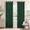 Ystyle Tende Oscuranti per Interni 2 Pezzi, 140x245 CM, Verde Chiaro | Tende con Anelli Velluto Moderne, Tenda Termica Isolante Freddo e Caldo, Curtains Ideali per Camera da Letto e Soggiorno