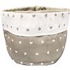 Russo Tessuti Centrotavola Contenitore Cucina Porta Cialde caffè Oggetti Zucchero Cuori -Beige