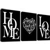HALFLEMART 3 Pcs Nero Bianco Stampa su tela con cornice Ispirativo Motivazionale Quadri su tela Quadri Moderni Quadro Moderni Poster da parete Bagno Camera da letto Soggiorno Decorazioni Murale 30x40cm x 3pcs