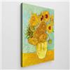 Giallobus - Quadro - Vincent Van Gogh - Art Van Gogh - Tela Standard - 35x50-05 - I girasoli - Pronto da appendere - Quadri moderni per la casa