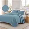 CYCMACO Copriletto Trapuntato Sottile, 180x260cm, Copriletto Leggero Primavera-Estate, Fresca Coperta Matrimoniale, Doppio Latocopertura Letto Coperta Per Letto E Divano, Azzurro Chiaro