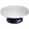 DASBSTE Disco girevole in acciaio da 30 cm, portata fino a 18 kg | Base antiscivolo, strumenti fai da te per argilla in ceramica, decorazione di torte, modellismo, rotazione manuale