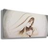 Printerland Quadro CAPEZZALE Sacra Famiglia gesù madonna natività Camera da letto Quadri moderni soggiorno parete Stampa su tela Canvas Decorazione Murale muro Arredo Salone (3, 50x100 cm)