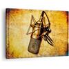 ARTTOR Moderno Quadro su Tela 70x50 cm Stampe da Parete Musica Vintage - 0525 | Microfono Canzone Quadro Decorativo Piccolo 1 pezzo Soggiorno Camera da Letto Arte da Parete Decorazione da Parete ARTTOR
