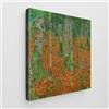Giallobus - Quadro - Gustav Klimt - Art Klimt - Tela Standard - 70x70-25 - Bosco di betulle - Pronto da appendere - Quadri moderni per la casa